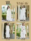 White Lily By Blue Hills Rayon Plus Size Kurti Set